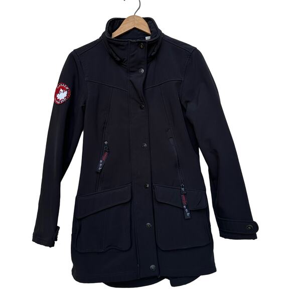 Canada Weathergear Black Patch Softshell Jacket Medium - Picture 1 of 13